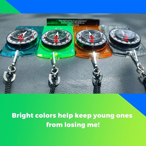 1pc Menjo Outdoors Starter Compass ideal for Boy Scouts, Girl Guides, Cubs, Brownies, or Wilderness Enthusiasts. Great for Camping, Hiking, Backpacking, Mountaineering, and Exploration in Saudi Arabia