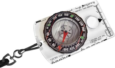 1pc Menjo Outdoors Starter Compass ideal for Boy Scouts, Girl Guides, Cubs, Brownies, or Wilderness Enthusiasts. Great for Camping, Hiking, Backpacking, Mountaineering, and Exploration in Saudi Arabia