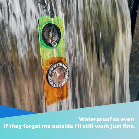 1pc Menjo Outdoors Starter Compass ideal for Boy Scouts, Girl Guides, Cubs, Brownies, or Wilderness Enthusiasts. Great for Camping, Hiking, Backpacking, Mountaineering, and Exploration in Saudi Arabia