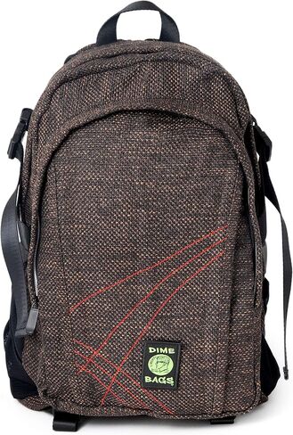 DIME BAGS Urban Hemp Backpack | Original Hemp Backpack for All Genders | Includes Secret Pocket & Removable Airtight Poly Bag (Forest) in Kuwait