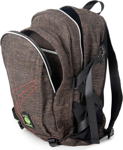 DIME BAGS Urban Hemp Backpack | Original Hemp Backpack for All Genders | Includes Secret Pocket & Removable Airtight Poly Bag (Forest) in Kuwait