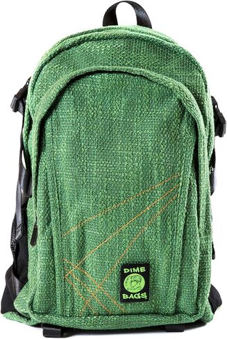 DIME BAGS Urban Hemp Backpack | Original Hemp Backpack for All Genders | Includes Secret Pocket & Removable Airtight Poly Bag (Forest) in Kuwait