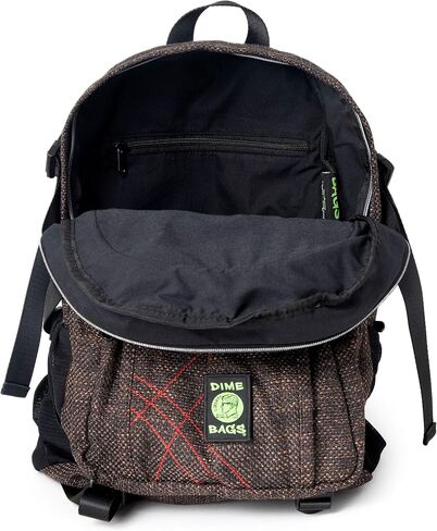DIME BAGS Urban Hemp Backpack | Original Hemp Backpack for All Genders | Includes Secret Pocket & Removable Airtight Poly Bag (Forest) in Kuwait