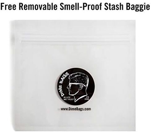 DIME BAGS Urban Hemp Backpack | Original Hemp Backpack for All Genders | Includes Secret Pocket & Removable Airtight Poly Bag (Forest) in Kuwait