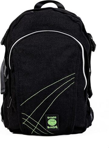 DIME BAGS Urban Hemp Backpack | Original Hemp Backpack for All Genders | Includes Secret Pocket & Removable Airtight Poly Bag (Forest) in Kuwait