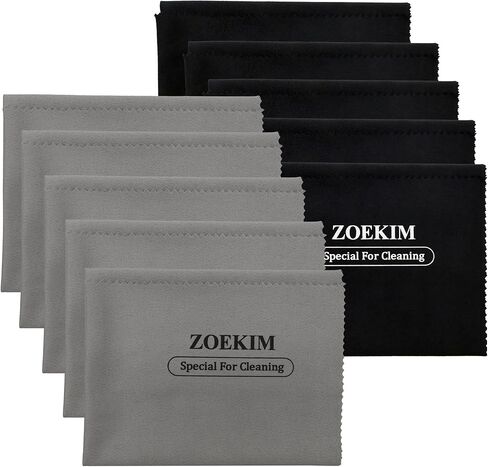 10/6 قطع قماش تنظيف مسدسات من الألياف الدقيقة، 12 × 12 بوصة، خرق تنظيف بندقية خالية من الوبر، مناديل تنظيف/تلميع ميكروسويد قابلة لإعادة الاستخدام للأسلحة النارية والسكاكين والمناظير in Kuwait