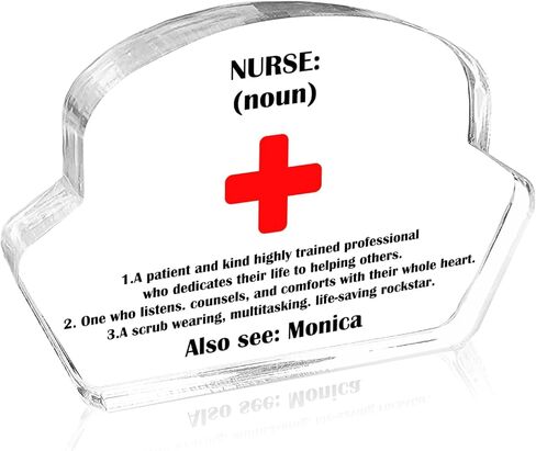 Nurse Gifts Appreciation Gifts Thank You Gifts for Men Women Nurse Medical Assistant RN Nurse Clear Acrylic Keepsake Office Table Decor Sign Idea Gift - Working the pole in Saudi Arabia