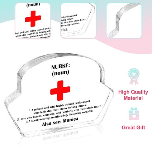 Nurse Gifts Appreciation Gifts Thank You Gifts for Men Women Nurse Medical Assistant RN Nurse Clear Acrylic Keepsake Office Table Decor Sign Idea Gift - Working the pole in Saudi Arabia