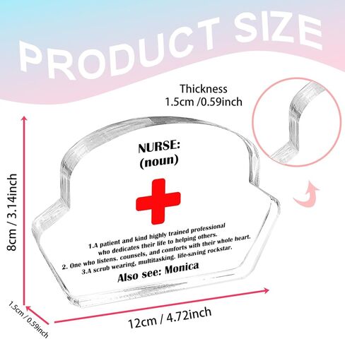 Nurse Gifts Appreciation Gifts Thank You Gifts for Men Women Nurse Medical Assistant RN Nurse Clear Acrylic Keepsake Office Table Decor Sign Idea Gift - Working the pole in Saudi Arabia