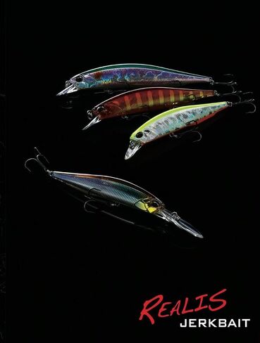 Realis DUO Realis Jerkbait 130mm/5.1": Pack of 4 PCs- Fishing lure for a variety of fishes with three hooks, Suspending Type for Anglers Hardbody for Minnow Trout Bass Perch in Saudi Arabia