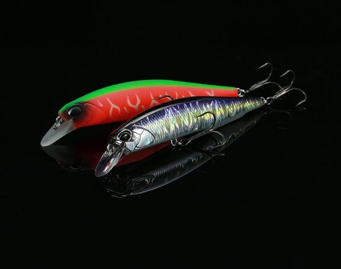 Realis DUO Realis Jerkbait 130mm/5.1": Pack of 4 PCs- Fishing lure for a variety of fishes with three hooks, Suspending Type for Anglers Hardbody for Minnow Trout Bass Perch in Saudi Arabia