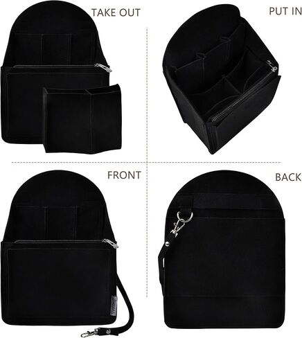 Vercord Felt Backpack Organizer Rucksack Insert Liner Inside Daypack Shoulder Bag 5 Colors 2 Size in Saudi Arabia