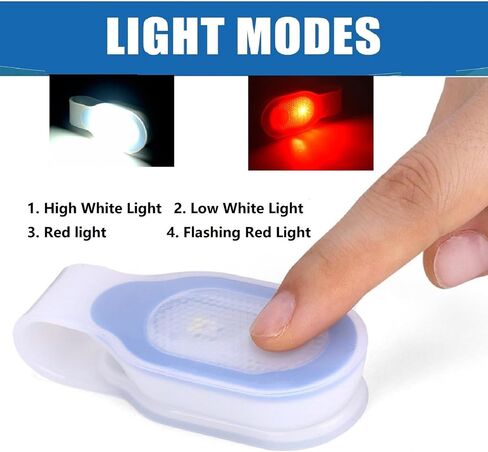 LED Flashlight Clip On Flashlight Nursing Night Light Clip Hands Free Rechargeable Safety Night Shift Lights for Outdoor Sports in Saudi Arabia