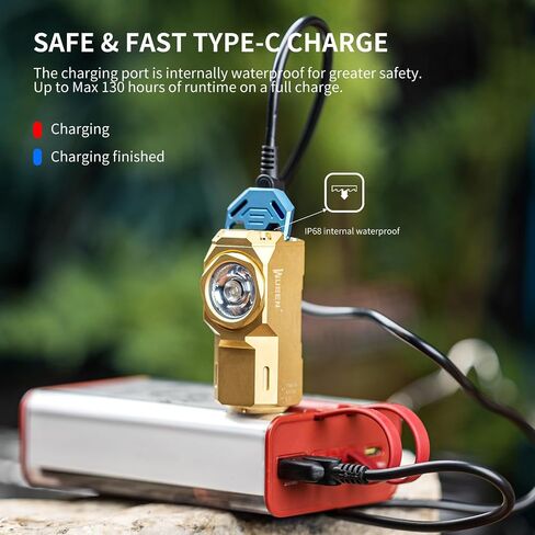 WUBEN X0 Rechargeable Mini Flashlight with Clip, 900 High Lumens Small Pocket LED Flashlights, 175° Floodlight Right Angle Magnetic Flashlight, Super Bright 7 Modes for Hiking, Camping, Everyday Use in Saudi Arabia