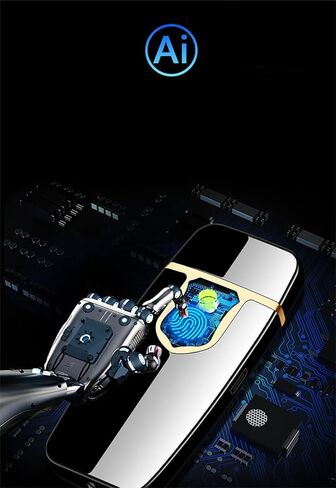 COZYLIFE Smart Electric Lighter,USB Rechargeable Lighter,Double-Sided Ignition Lighter,Ultra-Thin Touch Double Arc Sensor Lighter for Your Boyfriend, Family, Your Father (Black) in Saudi Arabia