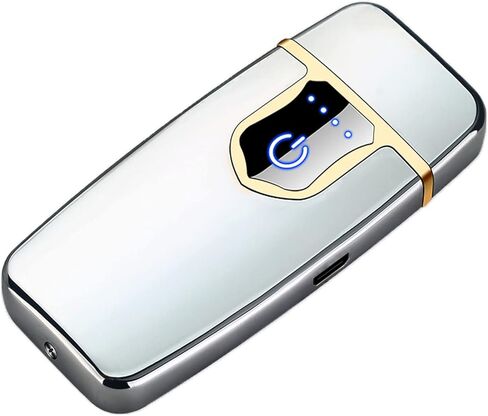 COZYLIFE Smart Electric Lighter,USB Rechargeable Lighter,Double-Sided Ignition Lighter,Ultra-Thin Touch Double Arc Sensor Lighter for Your Boyfriend, Family, Your Father (Black) in Saudi Arabia