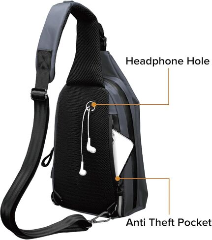 حقيبة كتف صغيرة من MAYMOONER للرجال والنساء بحزام واحد كاجوال وحقائب صدر رفيعة للسفر في الهواء الطلق وركوب الدراجات in Kuwait