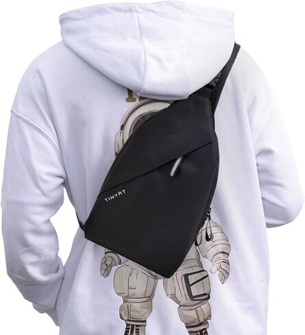 MAYMOONER Small Sling Shoulder Crossbody Bag Men Women One Strap Casual Chest Bags Slim Backpack for Outdoor Travel Biking in Kuwait
