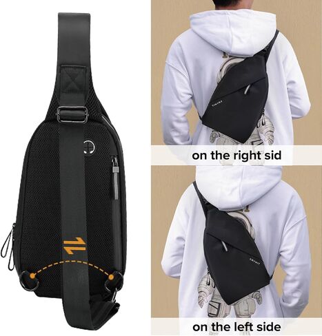 MAYMOONER Small Sling Shoulder Crossbody Bag Men Women One Strap Casual Chest Bags Slim Backpack for Outdoor Travel Biking in Kuwait