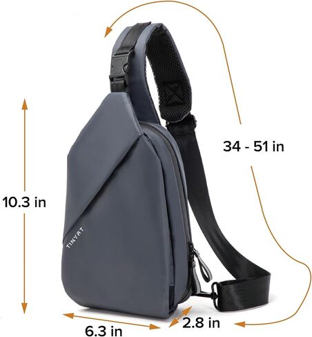 MAYMOONER Small Sling Shoulder Crossbody Bag Men Women One Strap Casual Chest Bags Slim Backpack for Outdoor Travel Biking in Kuwait