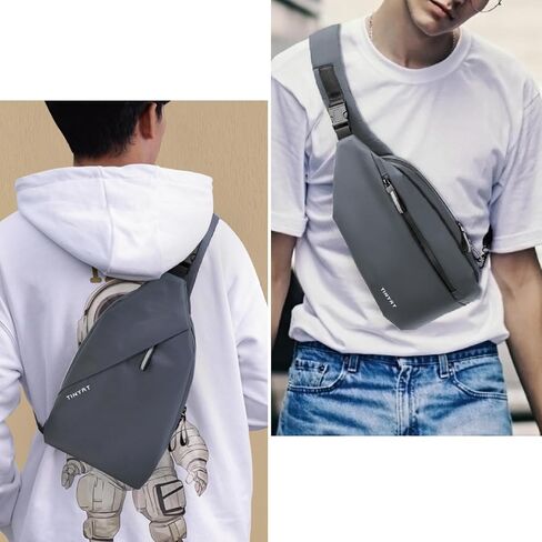 MAYMOONER Small Sling Shoulder Crossbody Bag Men Women One Strap Casual Chest Bags Slim Backpack for Outdoor Travel Biking in Kuwait