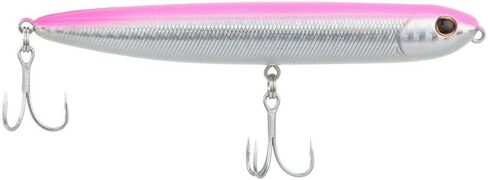 Berkley Saltwater Drift Walker Topwater Fishing Lure, Black Silver, 3/8 oz, 3.5in, Tail Weighted Design Tuned for Casting Distance, Equipped with Fusion19 Hook in Saudi Arabia