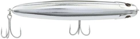 Berkley Saltwater Drift Walker Topwater Fishing Lure, Black Silver, 3/8 oz, 3.5in, Tail Weighted Design Tuned for Casting Distance, Equipped with Fusion19 Hook in Saudi Arabia