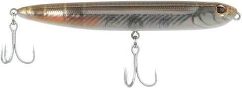 Berkley Saltwater Drift Walker Topwater Fishing Lure, Black Silver, 3/8 oz, 3.5in, Tail Weighted Design Tuned for Casting Distance, Equipped with Fusion19 Hook in Saudi Arabia