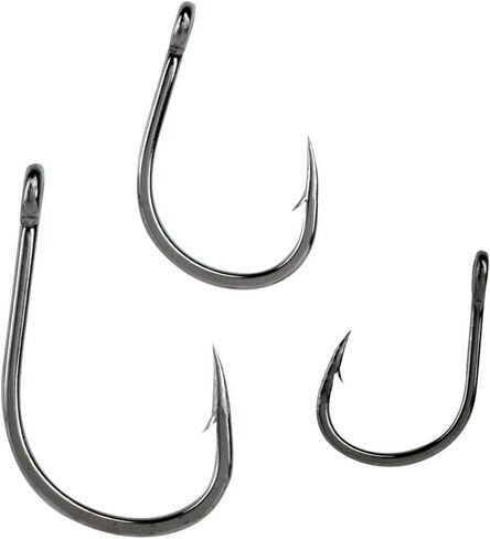 خطاف للطعم الحي قوي من Mustad Ultra Point 4X (عبوة من 3 قطع)، نيكل أسود، مقاس 11/0 in Saudi Arabia