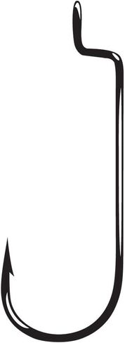 Gamakatsu Shiner Hook Straight Eye (25-Pack), NS Black, Size 4 in Saudi Arabia