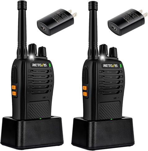 Retevis RB68 Portable 2 Way Radios,New Version of H-777, Two Way Radio with Charging Base,LED Flashlight, Rechargeable Walkie Talkies for Adults Family Outdoor(2 Pack) in Saudi Arabia