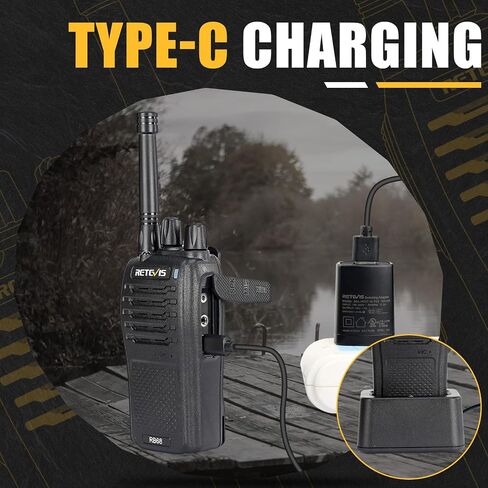 Retevis RB68 Portable 2 Way Radios,New Version of H-777, Two Way Radio with Charging Base,LED Flashlight, Rechargeable Walkie Talkies for Adults Family Outdoor(2 Pack) in Saudi Arabia