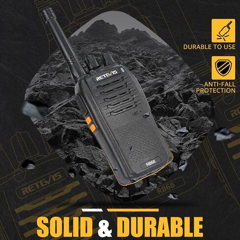 Retevis RB68 Portable 2 Way Radios,New Version of H-777, Two Way Radio with Charging Base,LED Flashlight, Rechargeable Walkie Talkies for Adults Family Outdoor(2 Pack) in Saudi Arabia