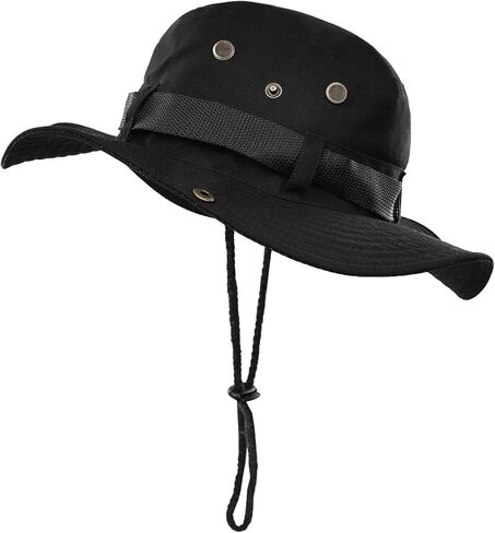 Surblue Boonie Sun Hat Windproof Fishing Hat UPF 50+ UV Protection for Hiking, Travel in Kuwait