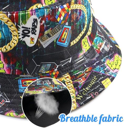 قبعة دلو للجنسين، قبعة شمس للشاطئ الحنين، قبعة صيد للرجال والنساء والمراهقين، ملابس مزدوجة الجانب قابلة للعكس in Kuwait