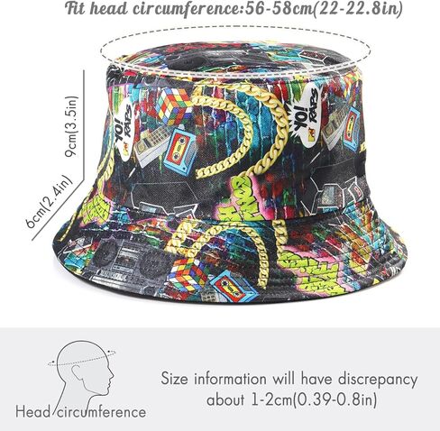 قبعة دلو للجنسين، قبعة شمس للشاطئ الحنين، قبعة صيد للرجال والنساء والمراهقين، ملابس مزدوجة الجانب قابلة للعكس in Kuwait