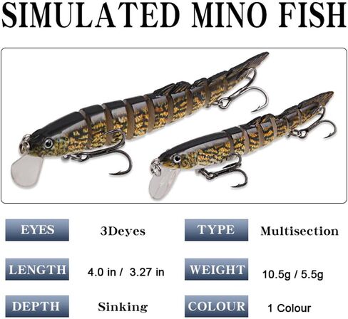 2pcs Fishing baits - Biomimetic Fish Bait - Biomimetic Loach Bait - Most Suitable for Saltwater and Freshwater Fish Bait - A Must-Have Tool for Men's Fishing - Bass Bait in Saudi Arabia