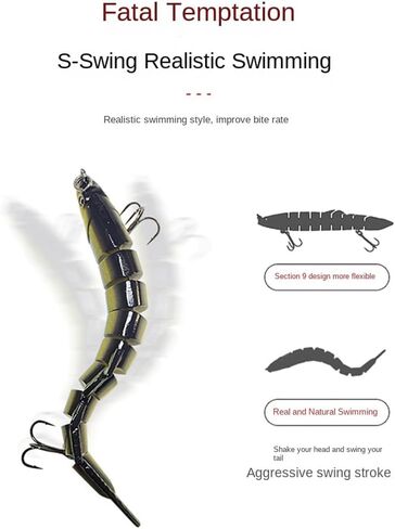 2pcs Fishing baits - Biomimetic Fish Bait - Biomimetic Loach Bait - Most Suitable for Saltwater and Freshwater Fish Bait - A Must-Have Tool for Men's Fishing - Bass Bait in Saudi Arabia