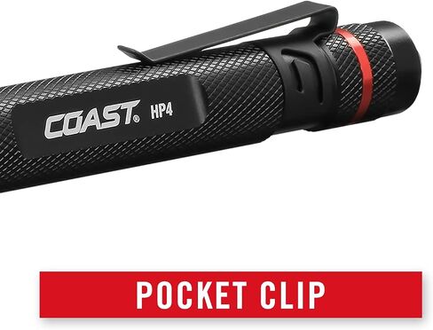 COAST® HP4 100 Lumen LED Penlight مع BULLS-EYE™ Spot Beam، البطاريات متضمنة in Saudi Arabia