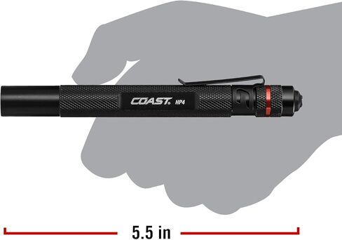COAST® HP4 100 Lumen LED Penlight مع BULLS-EYE™ Spot Beam، البطاريات متضمنة in Saudi Arabia