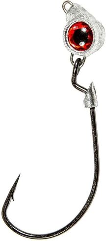 Z-Man, Texas Eye Jighead, Freshwater/Saltwater, 1/4 oz, 3/0 Hook, Red, Package of 3 in Saudi Arabia