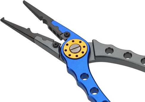 Monoprice Stainless Steel Fishing Pliers, Corrosion Resistant, Multipurpose Fish Pliers, Hook Remover, with Fish Lip Gripper, Lanyard, and Carrying Case - Pure Outdoor Collection in Saudi Arabia