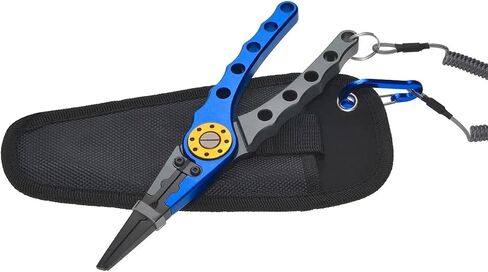 Monoprice Stainless Steel Fishing Pliers, Corrosion Resistant, Multipurpose Fish Pliers, Hook Remover, with Fish Lip Gripper, Lanyard, and Carrying Case - Pure Outdoor Collection in Saudi Arabia