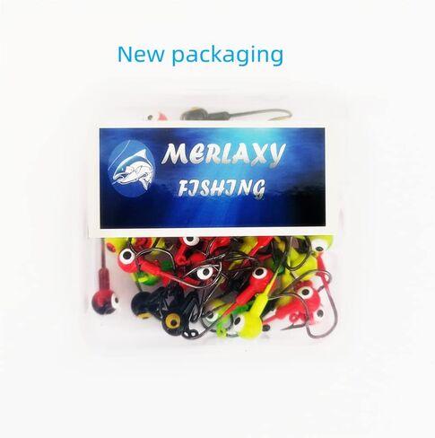 Fishing Lures Jig Heads with Double Eye Ball Head, Sharp Fishing Hooks for Bass Trout Freshwater,Saltwater Multi Pack in Saudi Arabia
