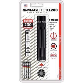 Maglite XL200 LED 3-Cell AAA Flashlight, Gray