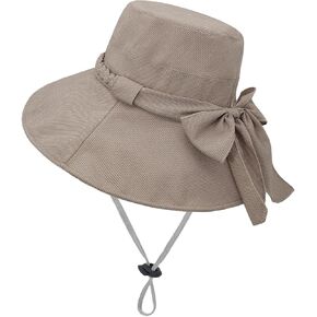 Women's Wide Brim Sun Hat Packable Bucket Hat UV Sun Protection Fisherman Hats Beach Cap