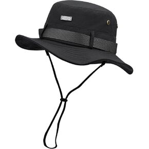 Croogo Fishing Hat Wide Brim Sun Protection Hat with Breathable Safari Sun Hat Hiking Hats Boonie Hats for Hunting Camping