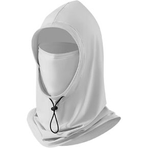 Sun UV Protection Hat with Removable Hooded Mask Sun Fishing Hat with Full Face Cover & Neck Flap