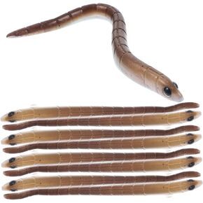 Toddmomy 1 10pcs Bait Trout Lures Slow Sinking bass Lure Fishing Lures for Freshwater bass Lures Saltwater Lures Earthworm Lures Earthworm Fishing Lures Striped bass Bagged Fishing Gear