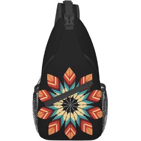 Native Casual Daypack Bag Native American Shoulder Bag Chest Bags Native Crossbody Bag Sling Backpack